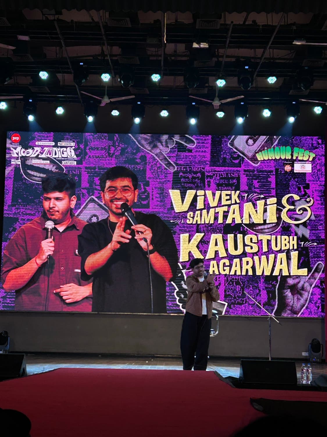 A double act on stage at Mood Indigo